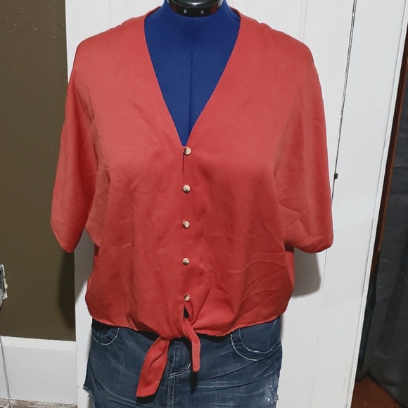 Style Envy Button Down Shirt Womens Size Extra Large - Picture 3 of 8